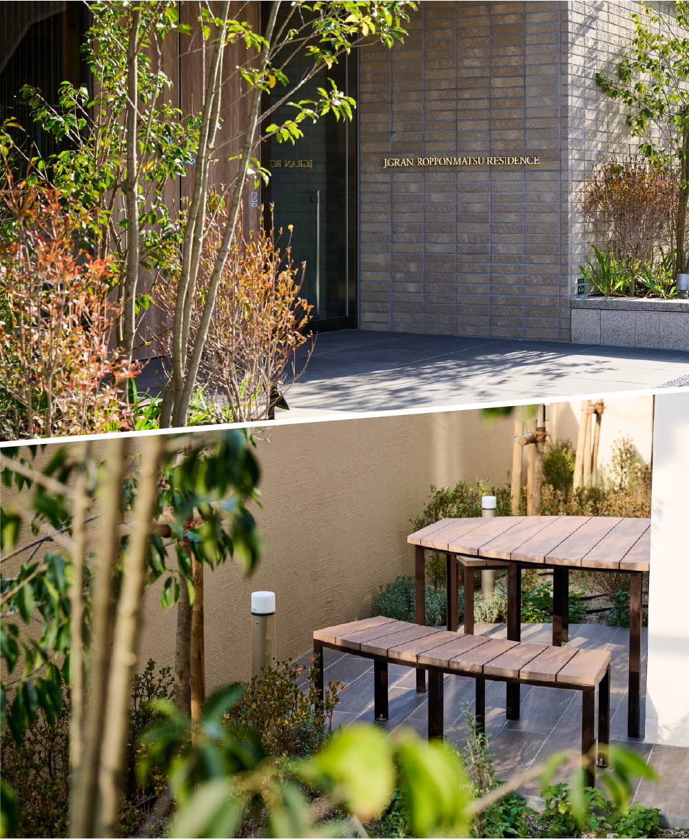 J.gran ropponmatsu residence 外観写真/中庭