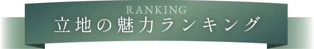 ranking 立地の魅力度ランキング